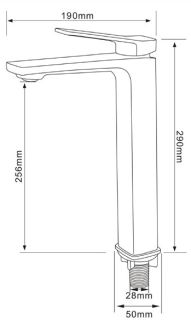 Смеситель для раковины Comforty хром FC071B-CCT